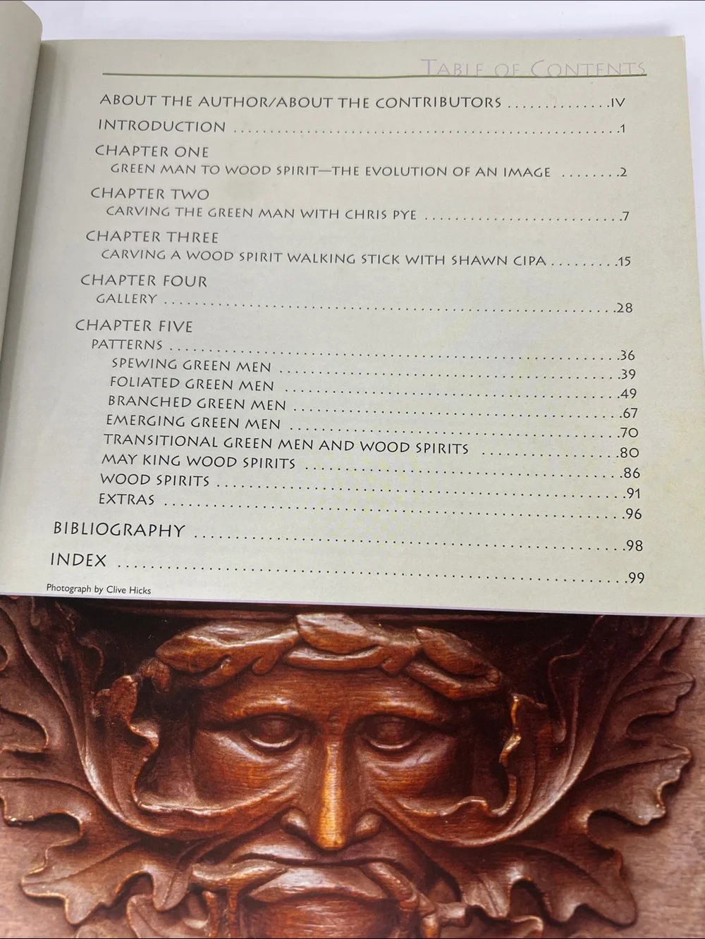 Wood Spirits and Green Men Book - Green Cover
